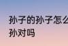 孙子的孙子怎么称呼 孙子的孙子叫玄孙对吗