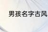 男孩名字古风 男孩名字古风示例
