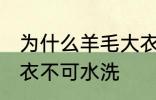 为什么羊毛大衣不可水洗 为何羊毛大衣不可水洗