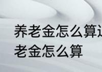 养老金怎么算退休工资 退休工资的养老金怎么算
