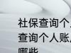 社保查询个人账户缴费明细查询 社保查询个人账户缴费明细查询的方法有哪些
