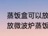 蒸饭盒可以放微波炉吗 蒸饭盒能不能放微波炉蒸饭