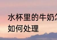 水杯里的牛奶怎么处理 水杯里的牛奶如何处理