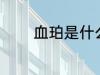 血珀是什么材质 血珀的简介