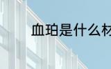 血珀是什么材质 血珀的简介