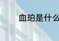 血珀是什么材质 血珀的简介