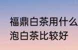 福鼎白茶用什么泥料壶泡最好 哪种壶泡白茶比较好